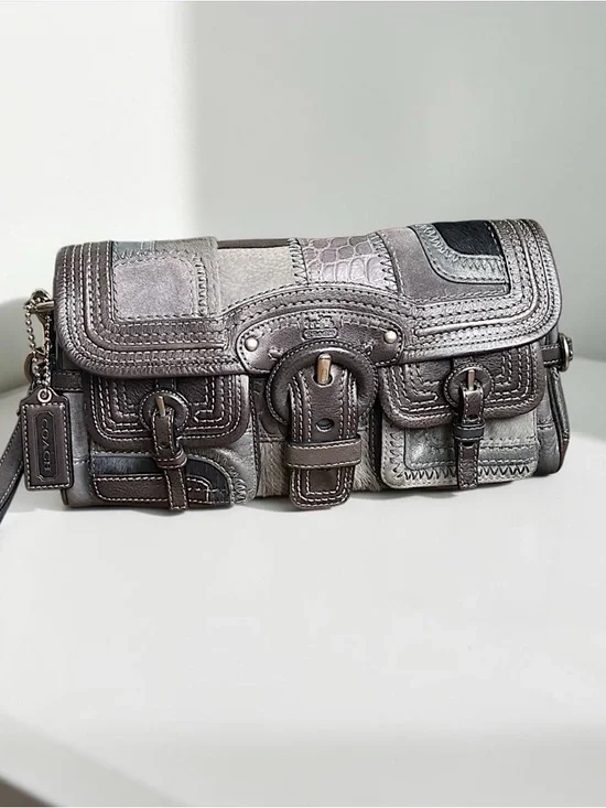 Coach Legacy Limited Edition Garcia Pieced Leather XL Clutch - Picture 1 of 15